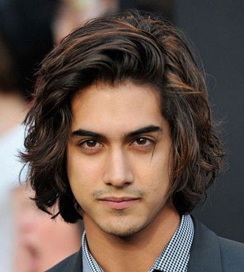 Long side part hairstyle for men