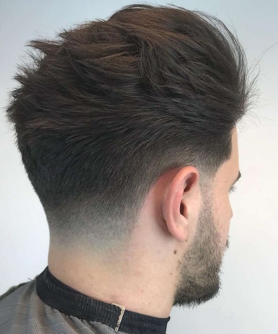 Mid Taper Fade with Long Hair